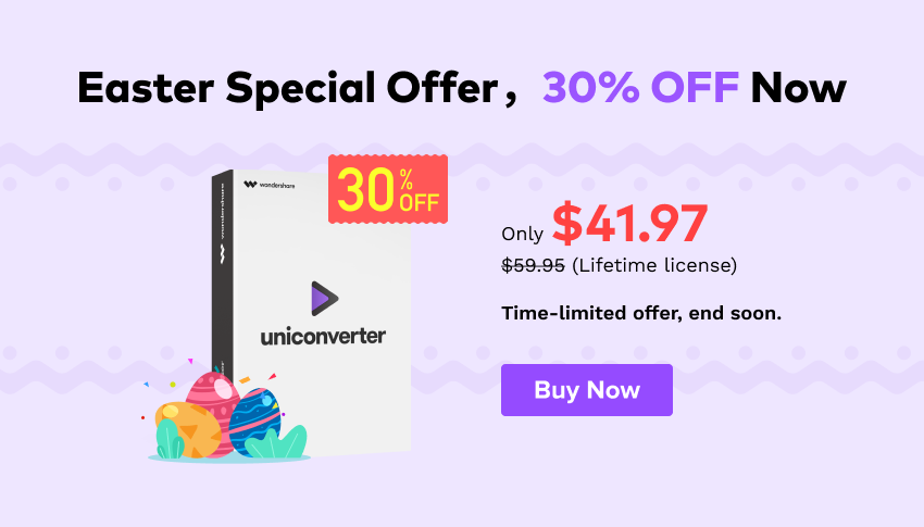 Buy Wondershare UniConverter with 30% OFF