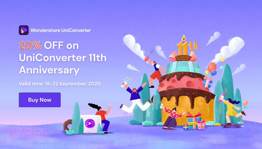 Buy Wondershare UniConverter with 20% off