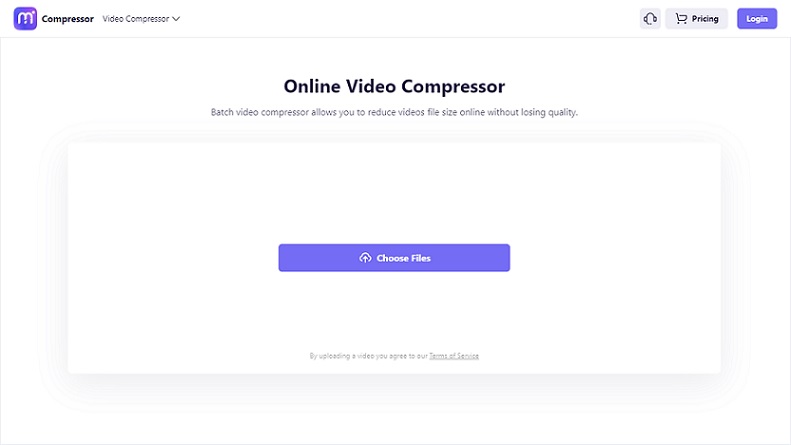 media.io video compressor main window