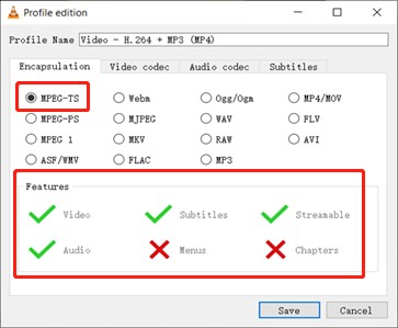 vlc encapsulation format 04