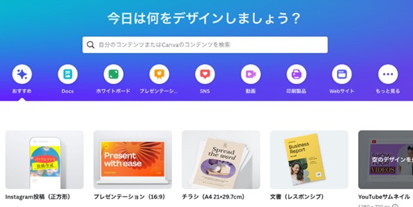 幅広く備えているツール-Canva